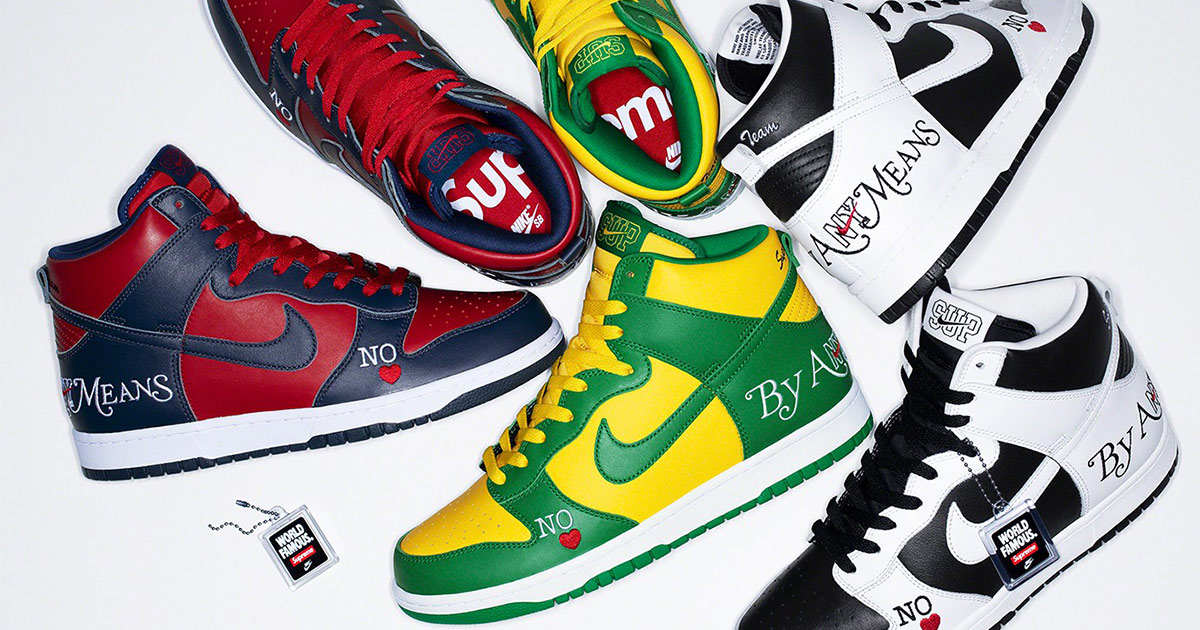 Scarpe supreme x nike new arrivals